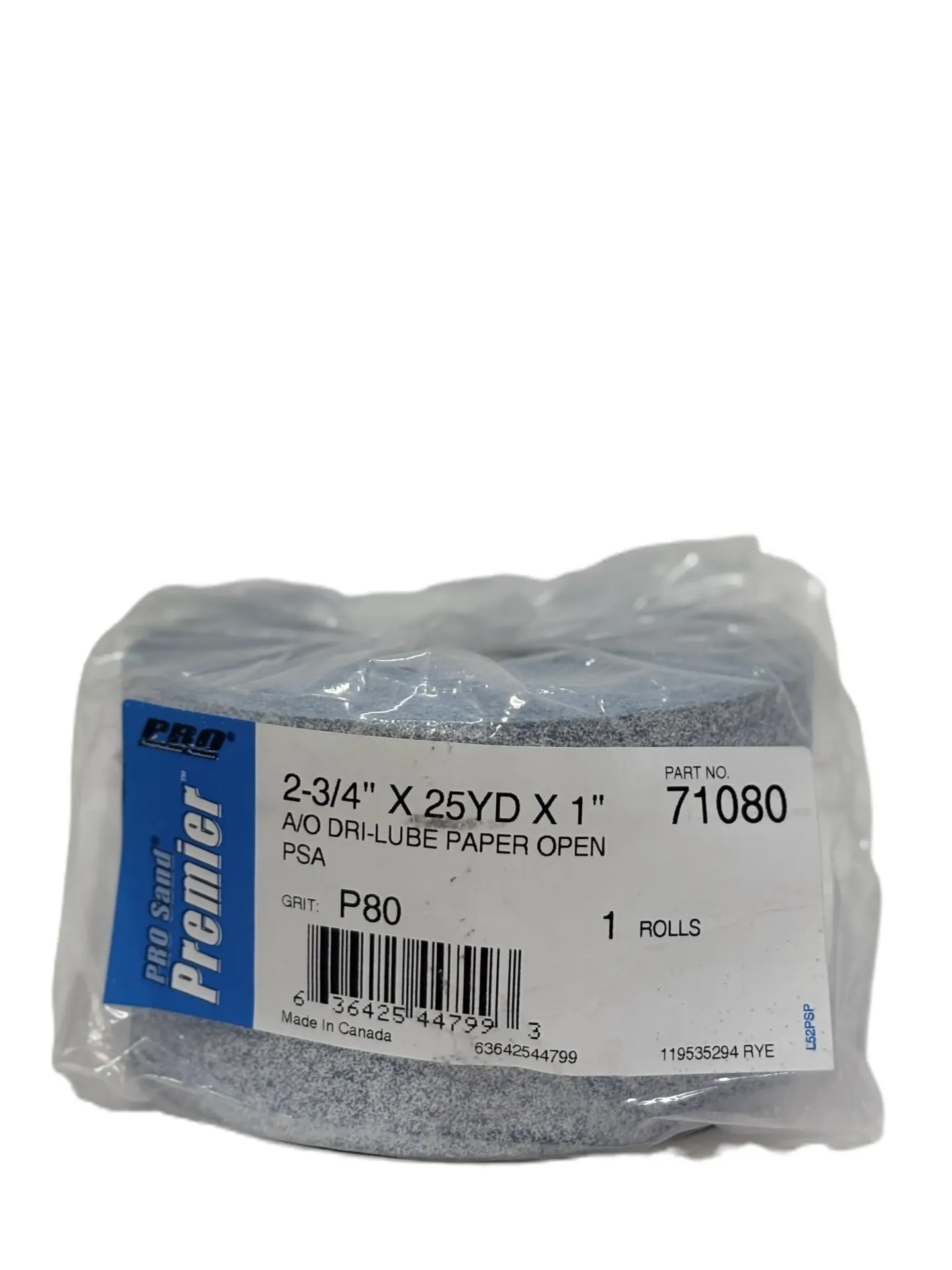 PRA71080 - 2.75x25yds P80+ PSA Blue Sheet