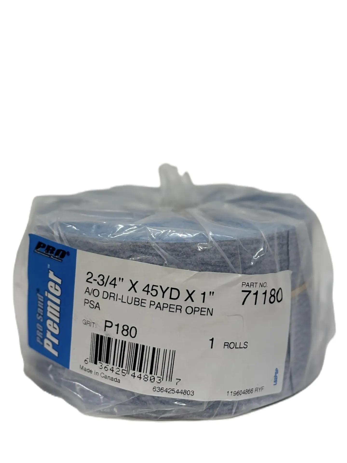 PRA71180 - 2.75x45yds P180+ PSA Blue Shts