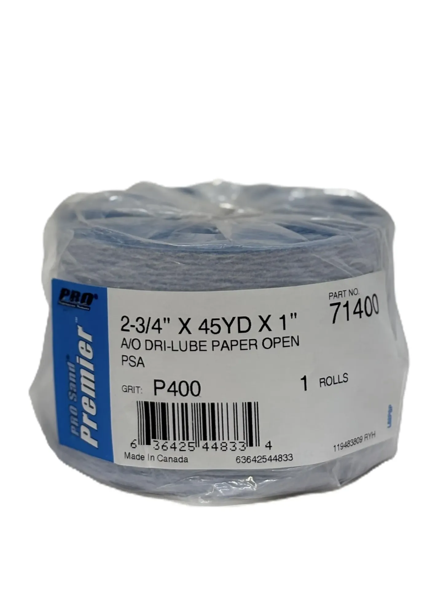 PRA71400 - 2.75x45yds P400+ PSA Blue Shts