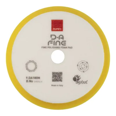 RUP9.DA180M/12 - 180mm Fine Foam Pad Yellow