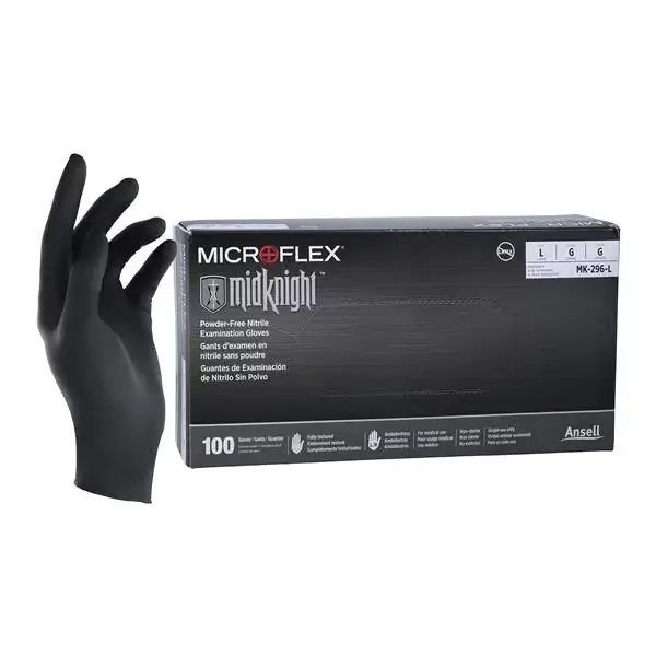 MICMK-296-L - Midknight PF Black Nitrile LG